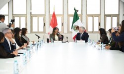 PARA GENERAR ALIANZAS QUE TRASCIENDEN, ALE ROJO DE LA VEGA RECIBE EN CUAUHT?MOC A PIETRO PIFFARETTI, EMBAJADOR DE SUIZA EN M?XICO