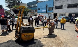 CON BACHEALE, ALE ROJO DE LA VEGA ENCABEZA ATENCION A 248 BACHES EN LA OBRERA Y DOCTORES EN UNAS HORAS